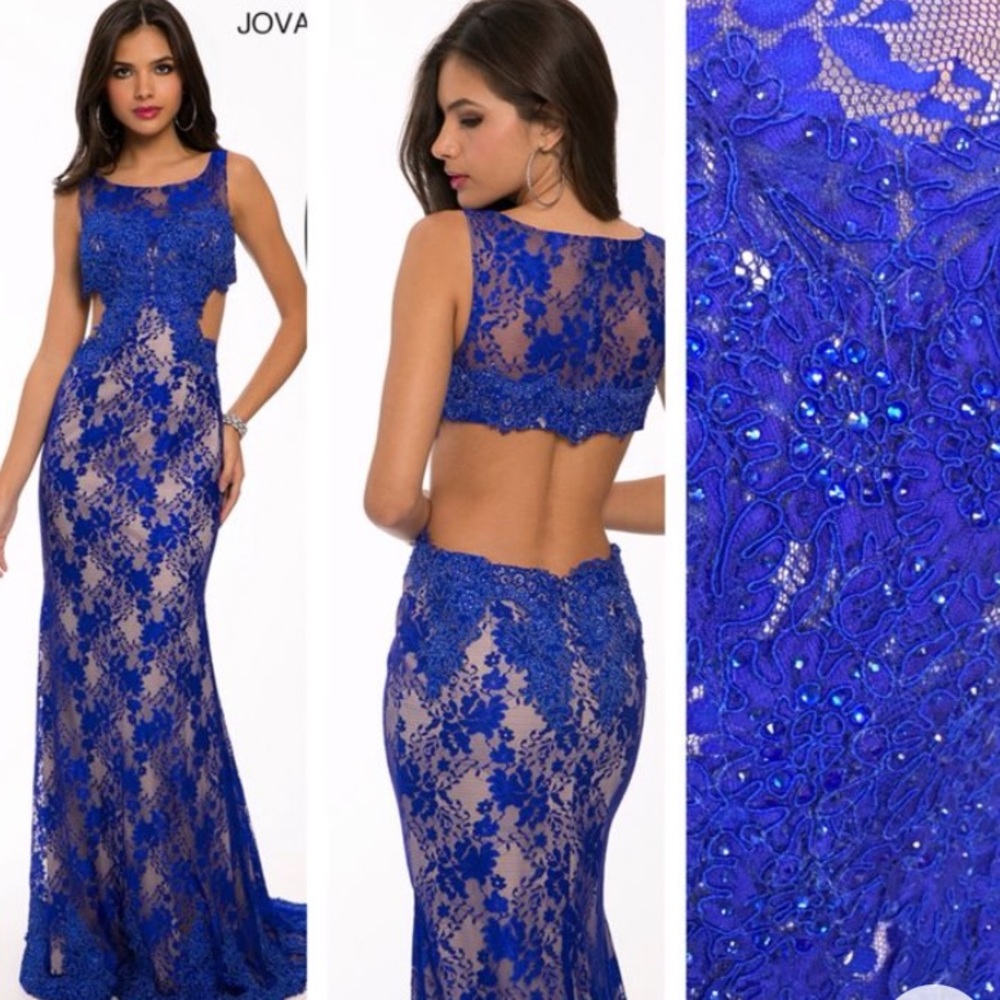 JOVANI open back formal dress